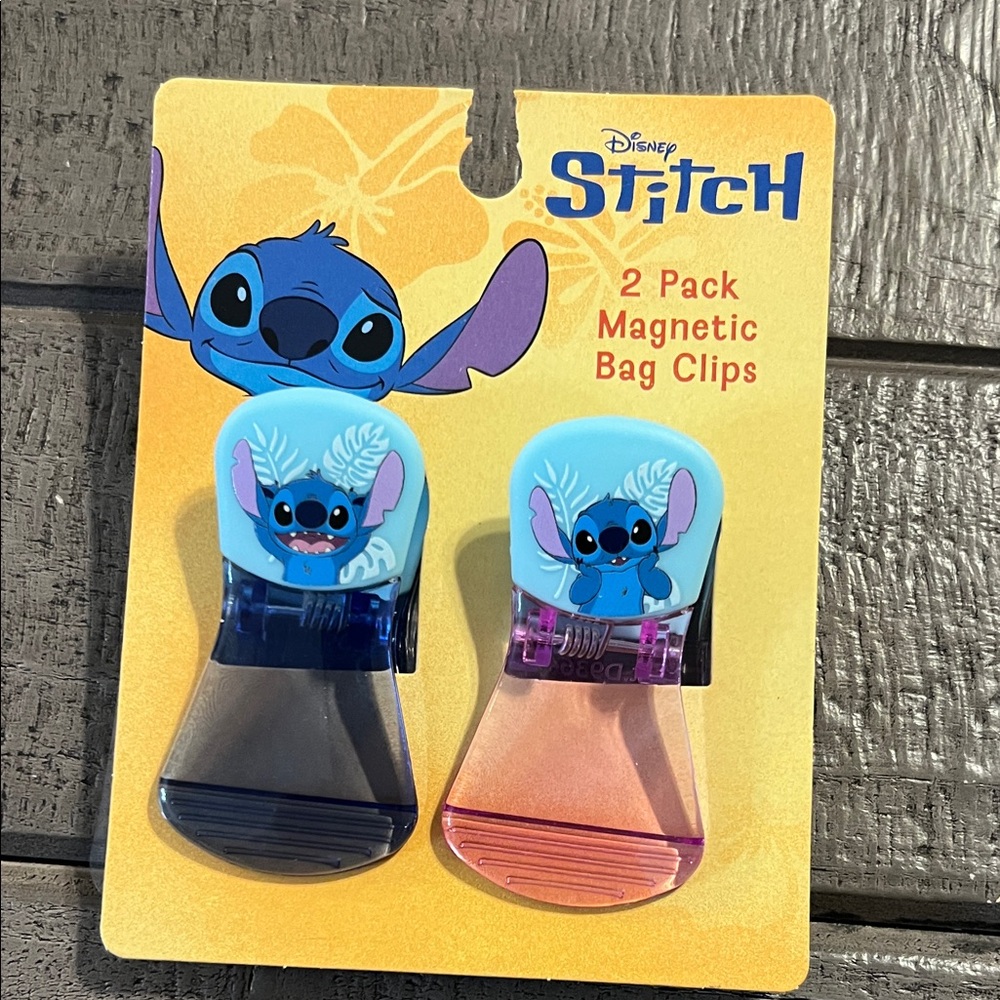 Disney Stitch Bag Clips - New